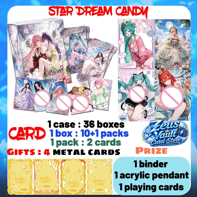 Wholesale 2026 Newest Star Dream Candy Card Waifu Goddess Story Anime Girls Rem Marin Fashional CCG Trendy Toys Birthday Gifts