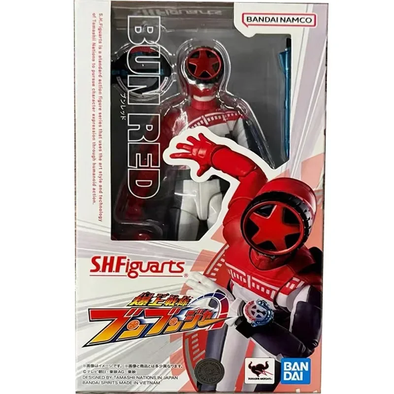 

100% Original Bandai Genuine SHF Bakuage Sentai Boonboomge BUN RED Figure Model Collection Toy Gift in stock