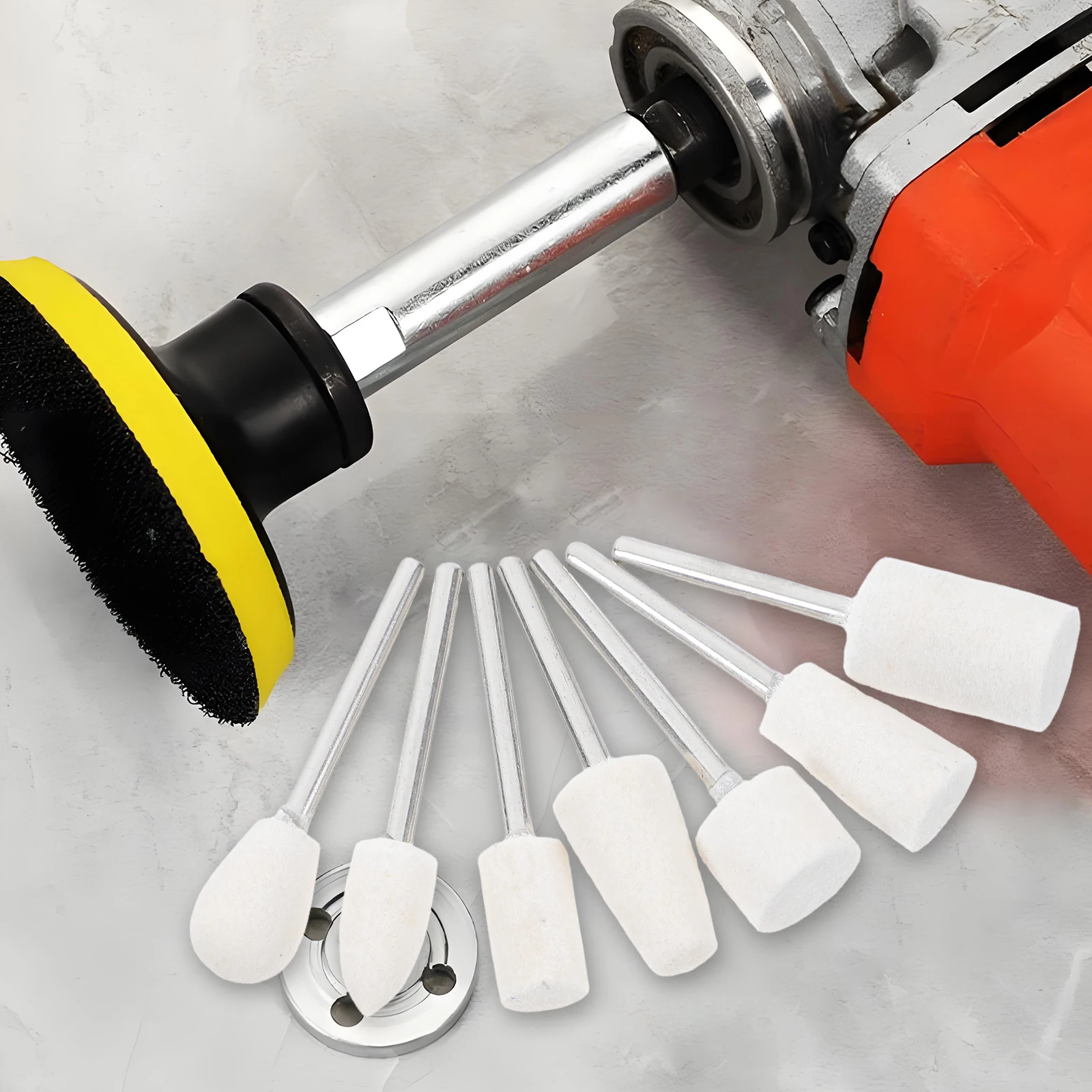 

13pcs Wool Grinding Head Felt Polishing Buffing Wheel Abrasive Drill Bit Tips Jewelry Tool Metal Grinder Attachment
