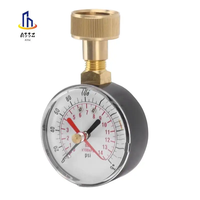 

A33Z-Water Pressure Gauge 0 To 200Psi Universal Water Pressure Test Gauge With 3/4 Female Hose Thread For Replacement