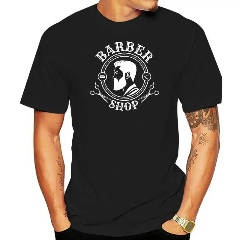 Men Creative Casual Casual Short Sleeve Tshirt Novelty Retro Barber Shop T-Shirt | Barber T-Shirt For Menfunny Tee Shirts