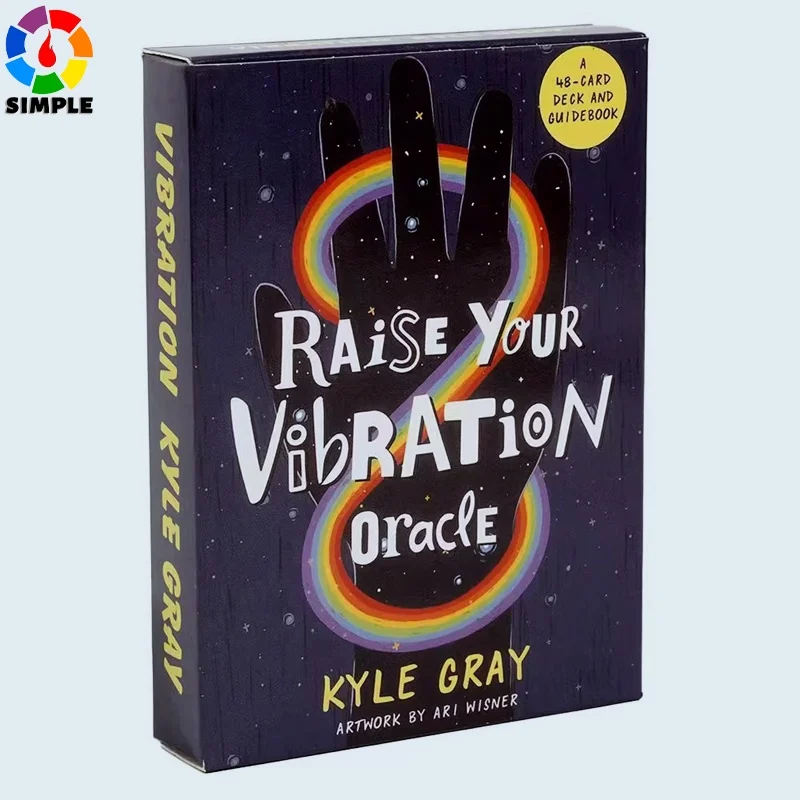 

Поднимает вибрацию Oracle From Angel Expert Kyle Grey Красивые чакры и Kundalini Guidance Захватывающая карта 48 шт. карты