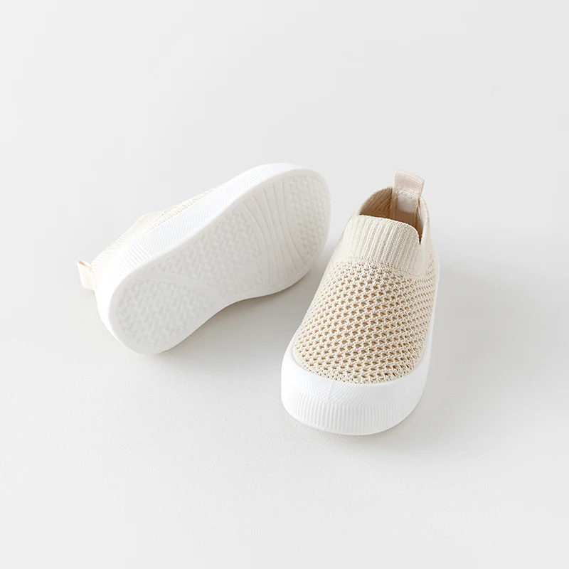 Casual Comfortable Solid Color Slip On Low Top Woven Shoes For Baby Boys, Breathable Lightweight Walking Shoes For All Seasons