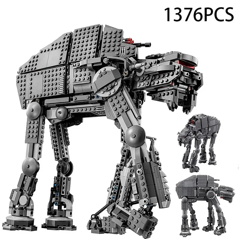 MINISO 1376PCS Star Space Movie Heavy Model Assault Walker creative Compatible with 75189 DIY decoration For Children Birthday