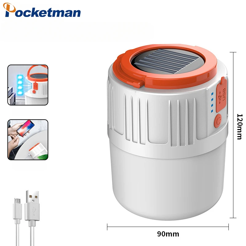 lampada solar de acampamento usb luz de carregamento solar 42 led granulo de poupanca de energia lampada de mercado noturno movel acampamento ao ar livre pesca 01