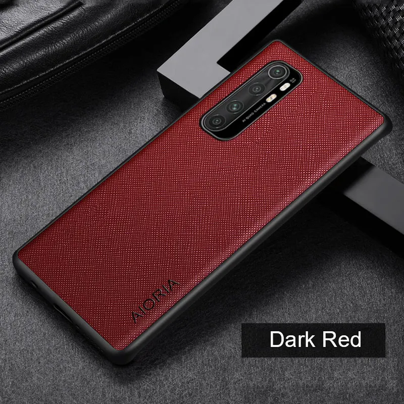 Case for  Xiaomi Mi Note 10 Lite  Cross pattern Leather cover Luxury coque for Xiaomi Mi Note 10 Pro   case