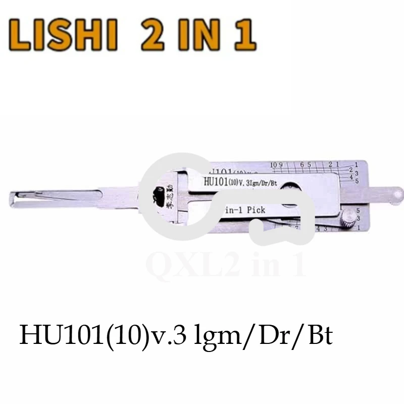 

1PCS Lishi 2in1 HU101 V.4-EXT Cutout Compatible with New for Volvo and for Land Rover with Concealed door lock Master key decode