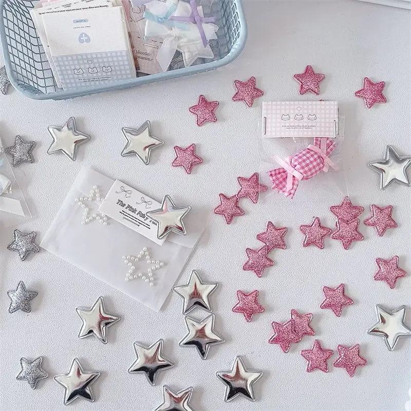 50/20 sweet and cool five-pointed star accessories shiny surface glitter powder star handmade DIY homemade mobile phone case glo
