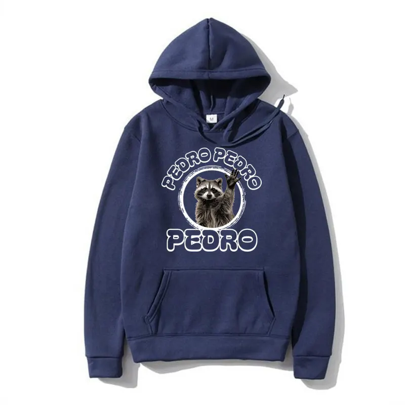 Ontmoet Pedro De Dansende Wasbeer Hoodie Mannelijke Grappige Meme Vintage Sweatshirt Mode Oversized Harajuku Hoodies Pullover Mannen Vrouwen