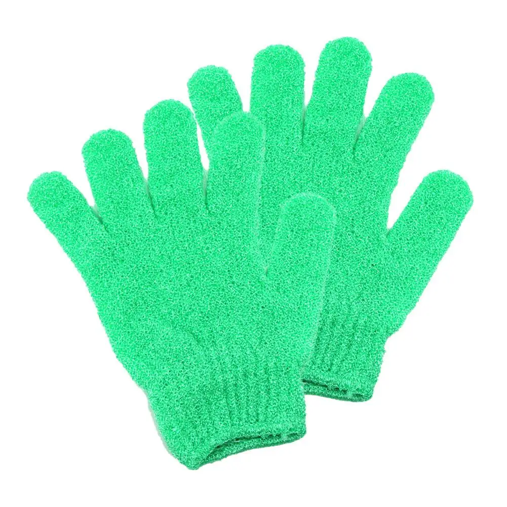 1 Paar Körper Peeling elastische Handschuhe Dusch gel Seife feuchtigkeit spendendes Zubehör Schmutz creme Dusche Spa tote Haut Reinigung Fledermaus k0f4