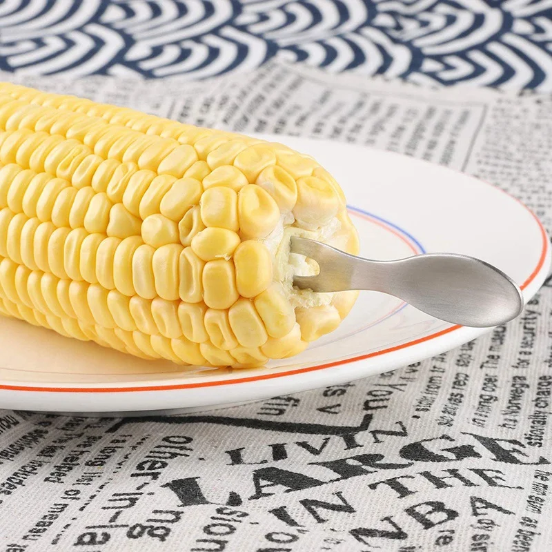 Corn Holders Set Of 42 Stainless Steel Corn On The Cob Skewers For BBQ Sweetcorn Holders Home Cooking Fork