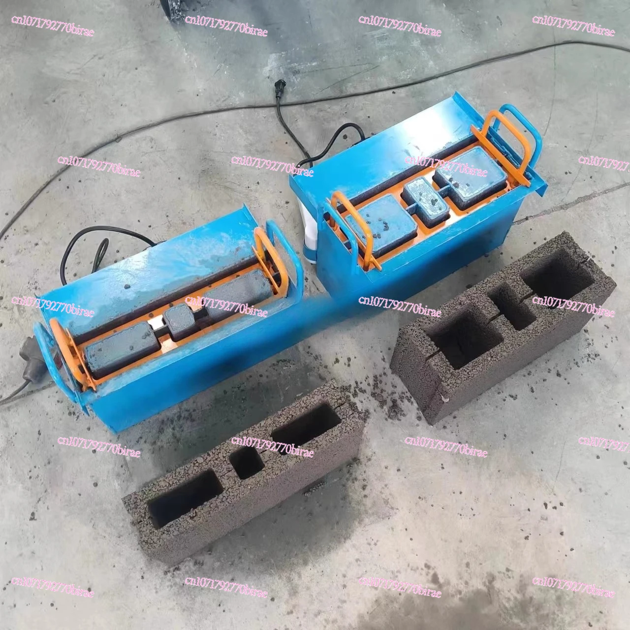 Household Portable  Beater, Manual Brick Making Machine, Small One Hollow  At A Time, Two-phase Electric  Box