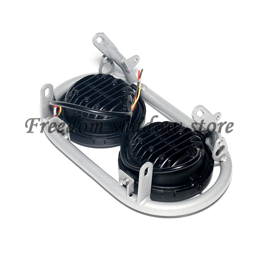 Motorcycle Double Headlight LED Headlamp 12V For Honda Monkey Bike BAJA Z50R