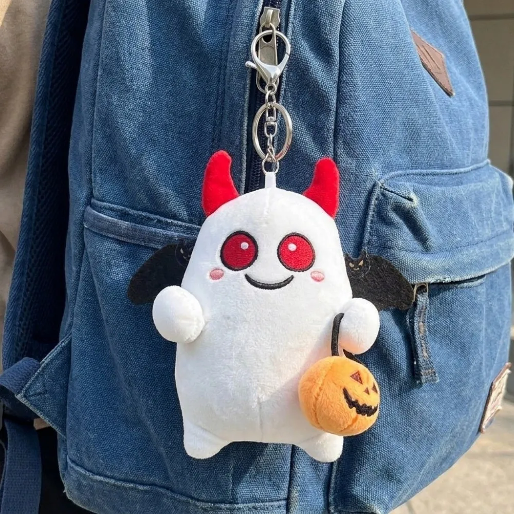 Soft Halloween Ghost Plush Keychain Kawaii Funny Furry Bag Pendant Decoration Cartoon Plush Pendant Halloween Party