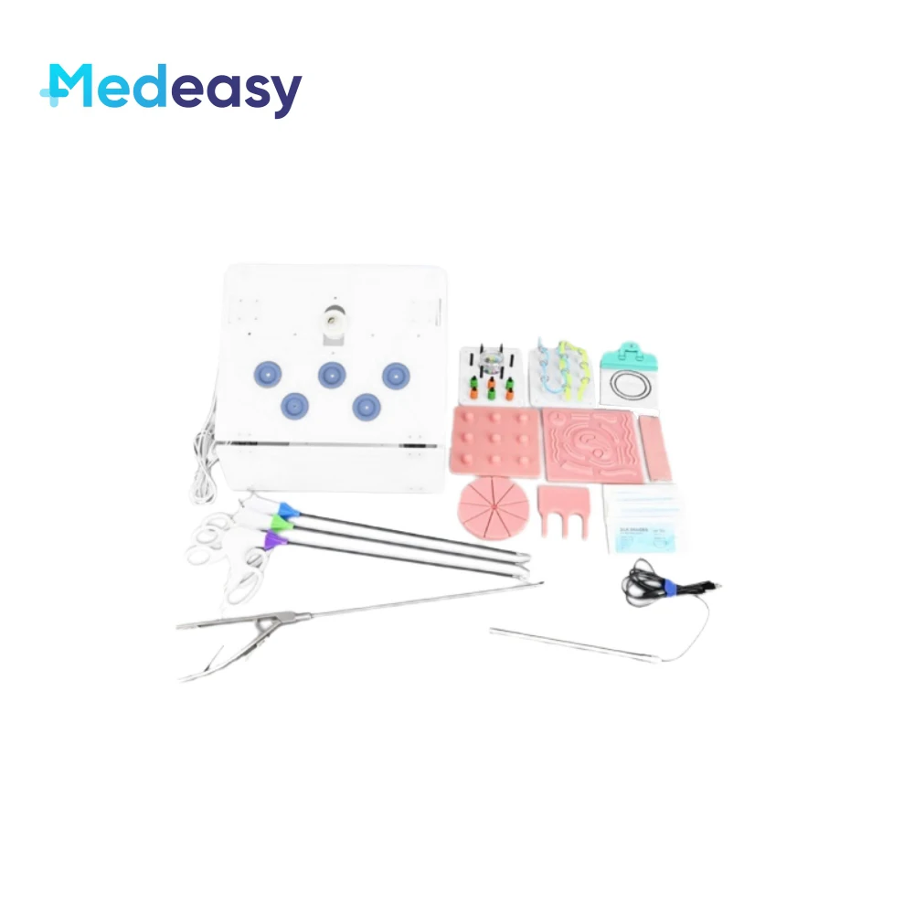 Cheap Price Abdominal Laparoscopic Simulator Training Box, Laparoscopic Trainer With Maryland Grasper Scissors Needle Holder