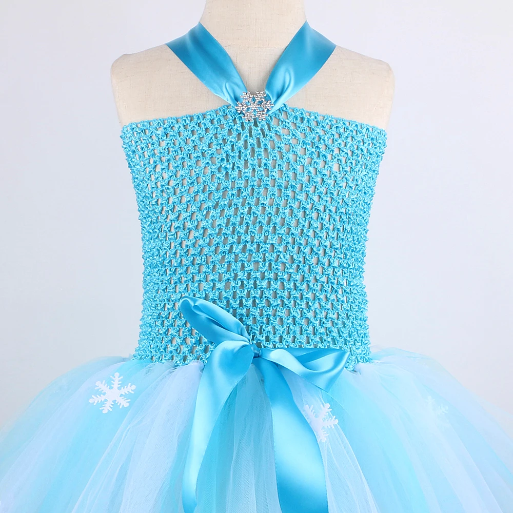 Elsa Princess Dresses for Girls Frozen Queen Costumes for Kids Christmas Holiday Outfit Children Birthday New Year Clothes Set