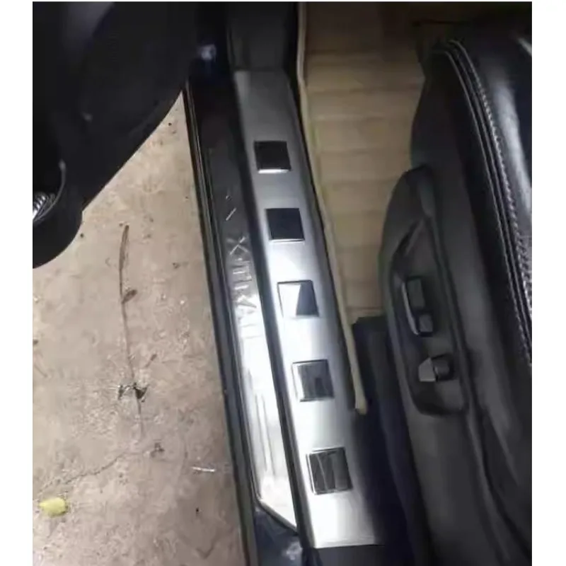 ACCESSORIES FIT FOR NISSAN X-TRAIL XTRAIL T31 2008 2009 2010 2011 2012 Door Scuff Sill Plates Kick Step Entry Trim Cover Plate