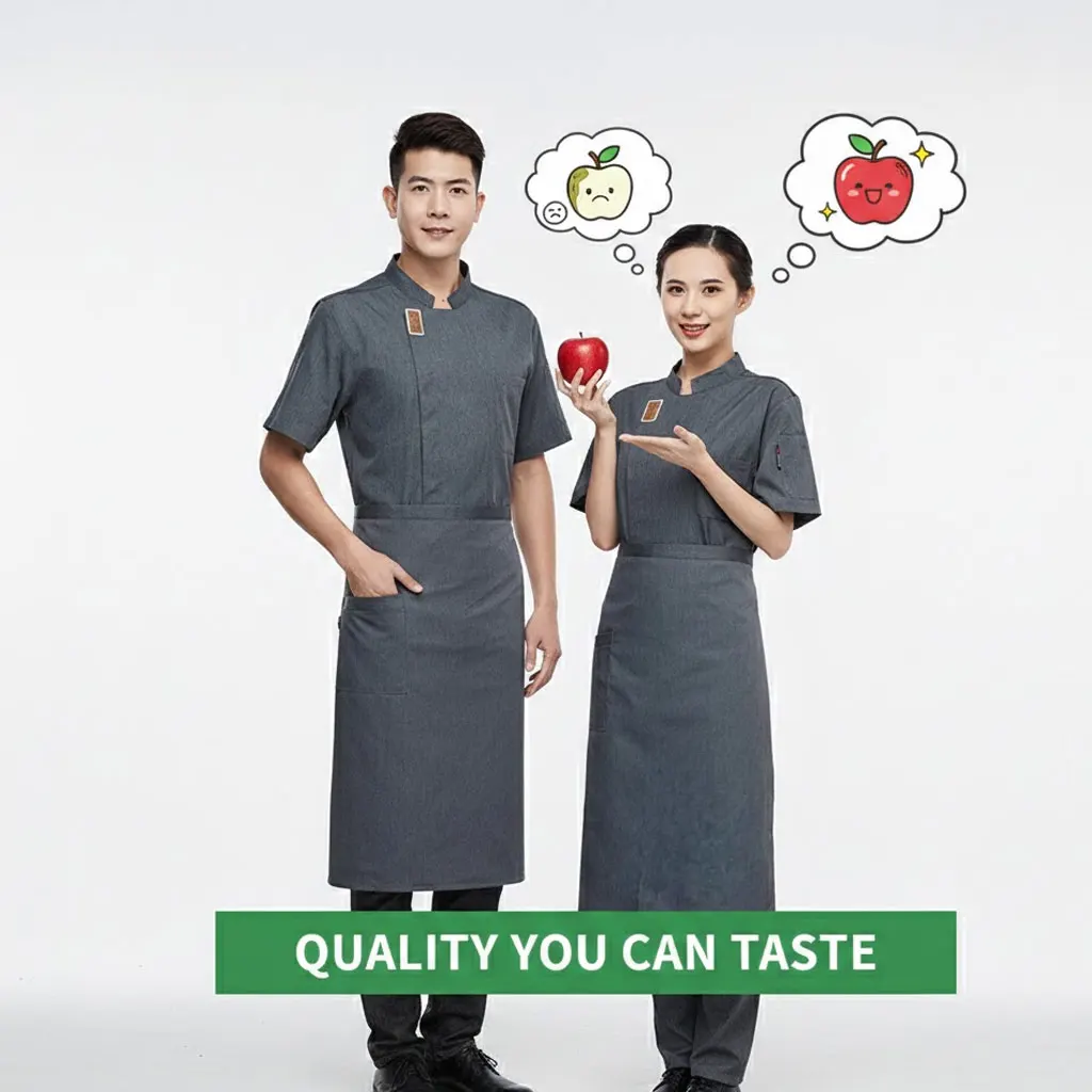 

Мужская униформа шеф-повара для западной кухни, с коротким рукавом, для отеля, пекарни, кухни, модная, дышащая