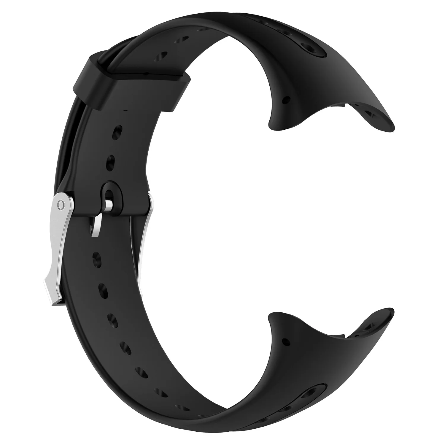 Black Strap para Garmin Swim, Original Sport Watchband, Soft Silicone Band, Pulseira Acessórios