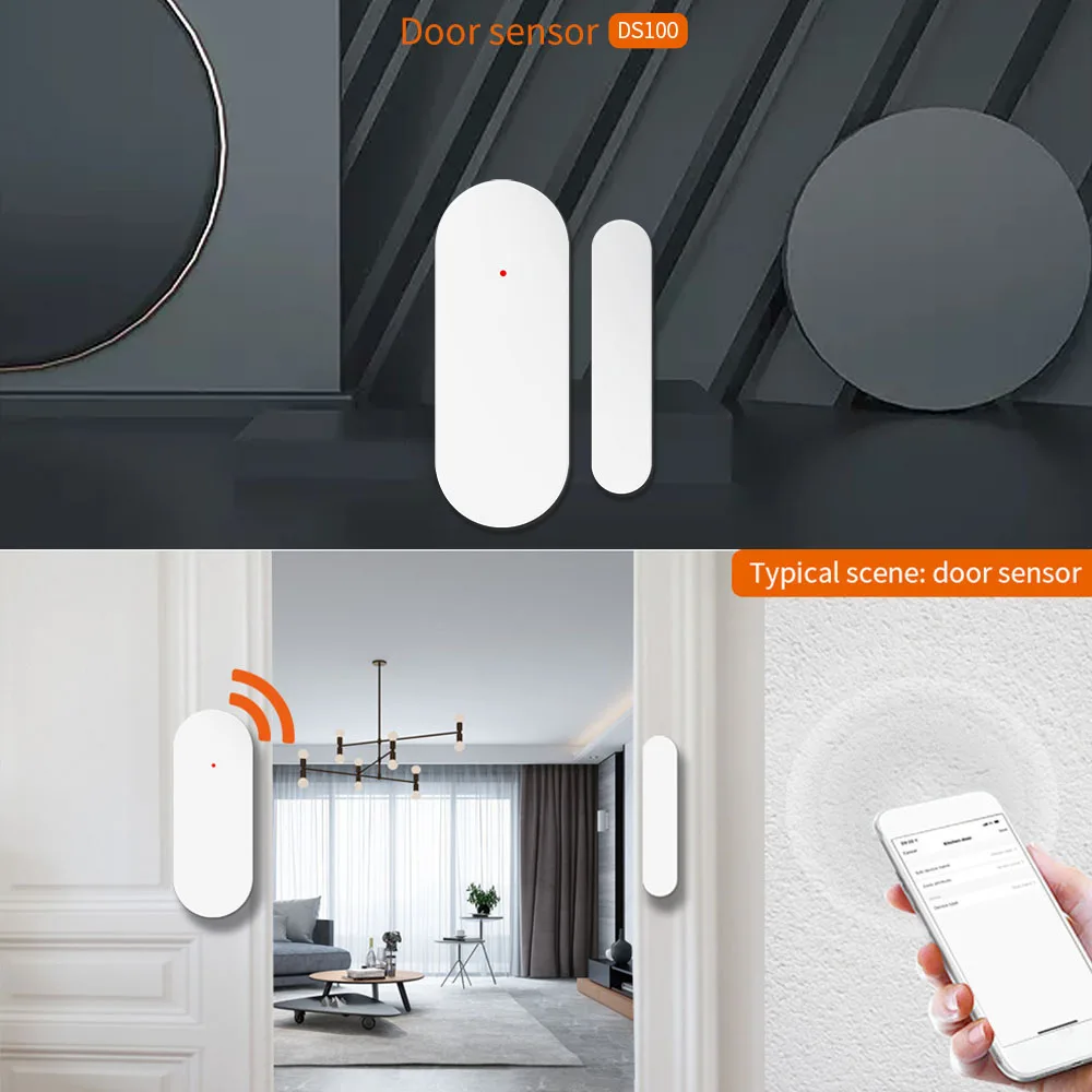 Staniot Tuya 433Mhz Alarmsysteem Automatische Sensor Slimme Draadloze Deur- en Raamdetectoren Deuropening/sluitcode