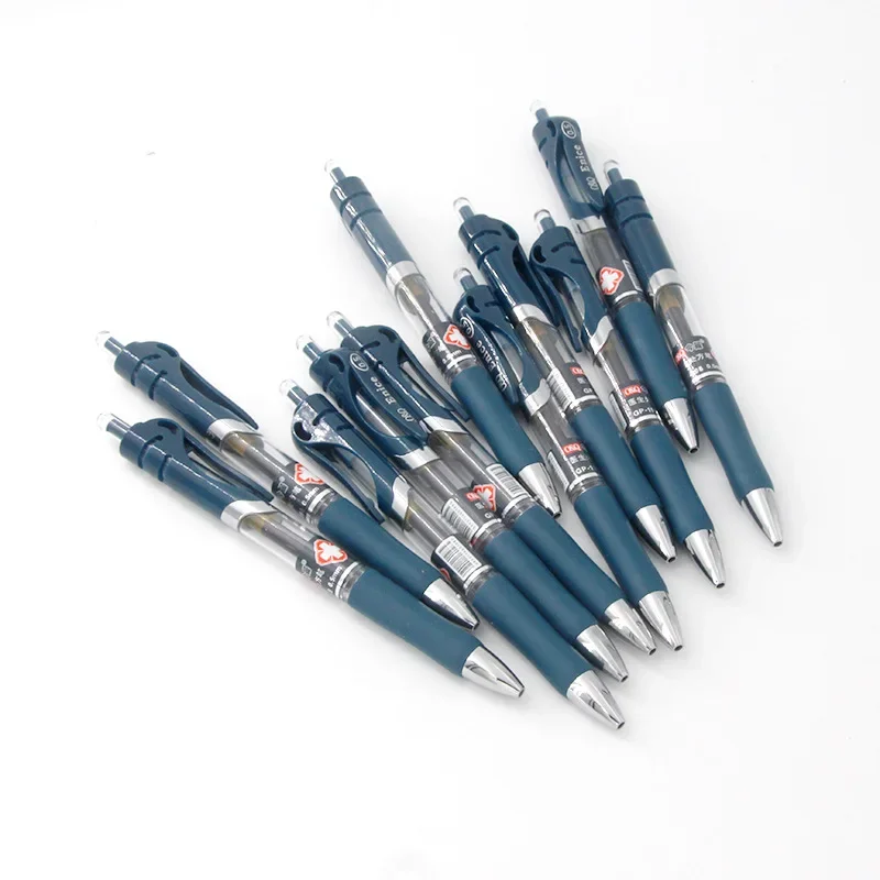 

24 шт., медицинская синяя и черная гелевая ручка 0,5, доктор по рецепту, больничная медсестра, чернила, синие двойные бусины, подпись