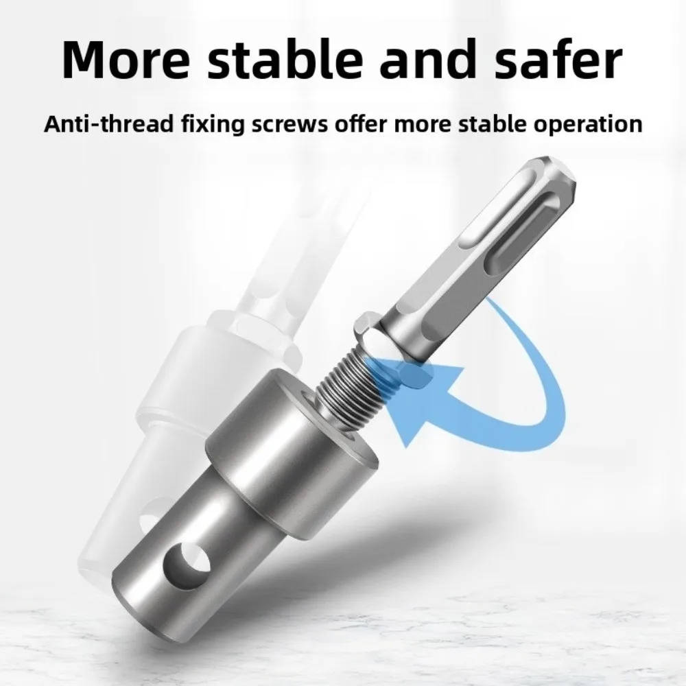 

Portable Garden Drill Adapter Connector Earth Auger Connector Round Handle Drill Bit Adapter Square Handle Garden Digging Tool
