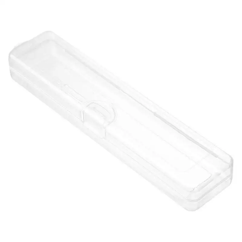 3PCS Transparent Makeup Brush Organizer CaseTravel Cosmetic Brush Storage Box Dustproof Snap-Close Holder With Hanging Loop