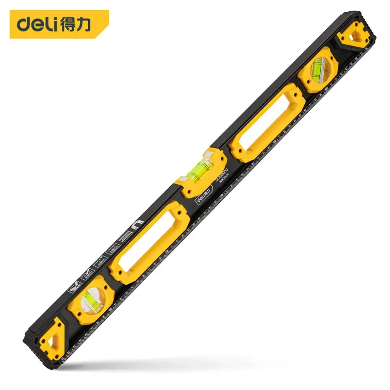 Deli 600mm High Precision Spirit Level Multifunctional Household Level Measuring Instruments Woodworking Measuring Hand Tools