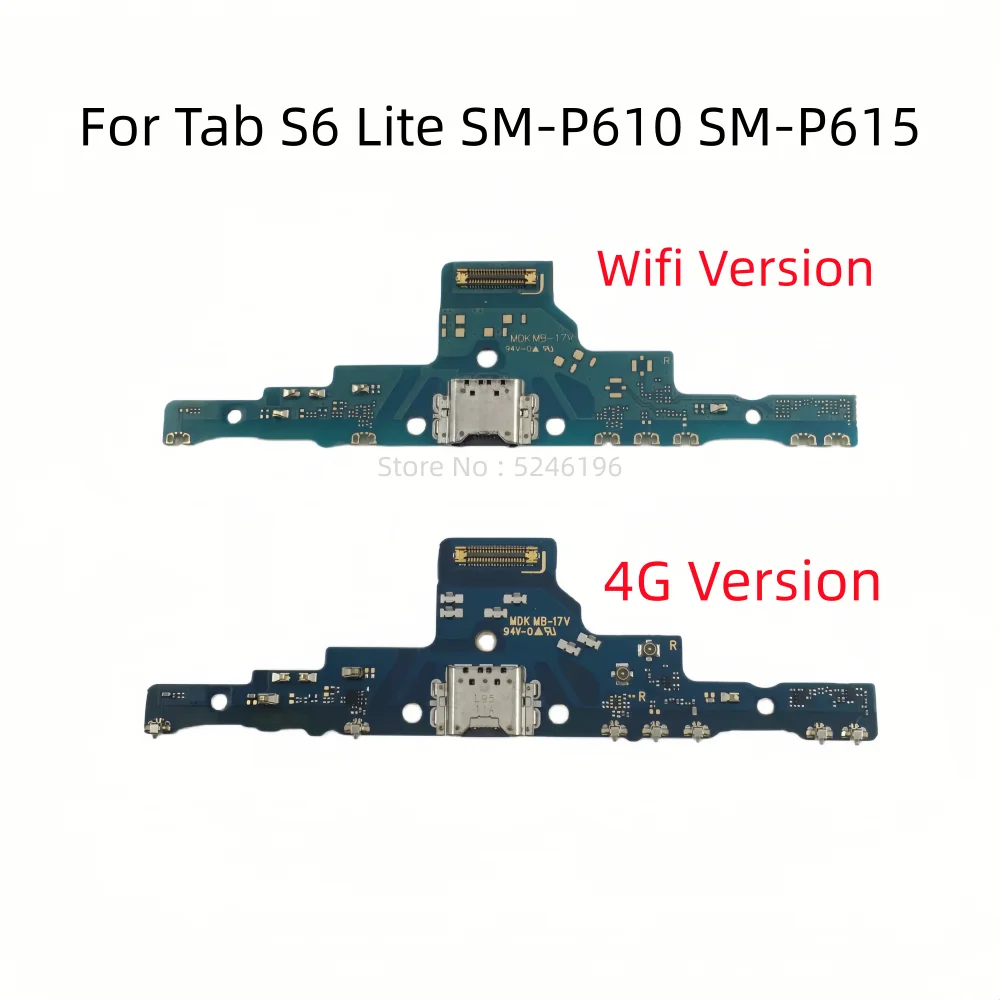 1pcs USB Charging Port Charger Base Connector For Samsung Galaxy Tab S6 Lite SM-P610 SM-P615 Wifi Version / 4G Version 10.4