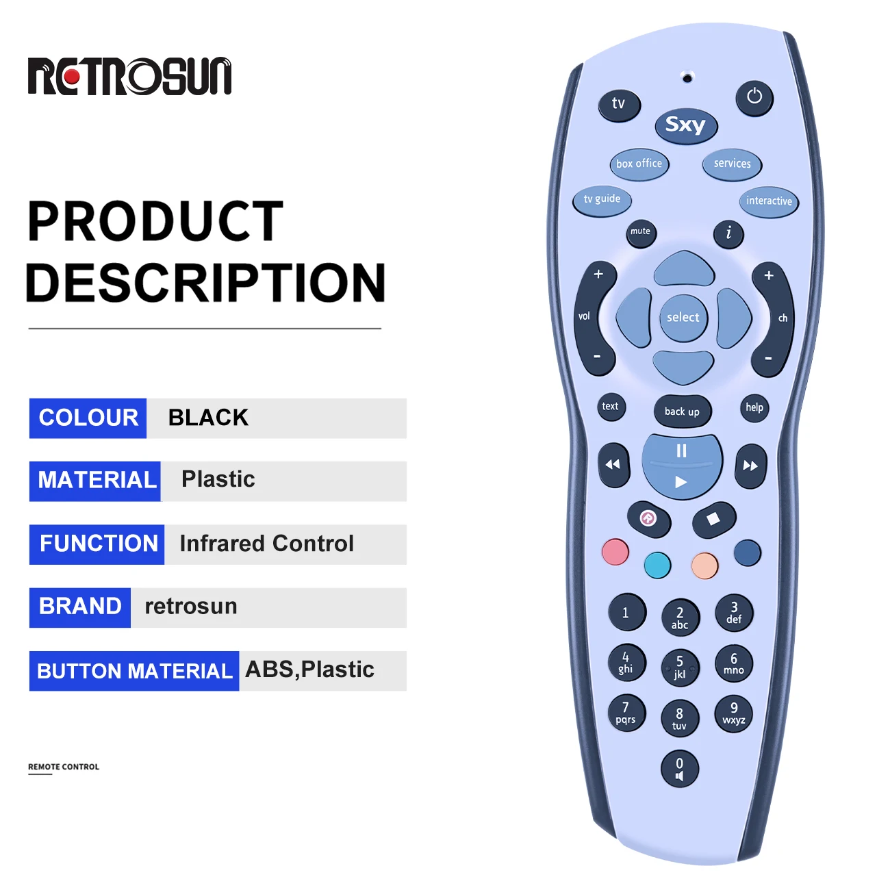 Smart TV Fernbedienung Ersatz Für SKY + 2017 Smart HD Fernsehen 9f Controller Multi-Funktionale Box REV Remote pl Z4X0