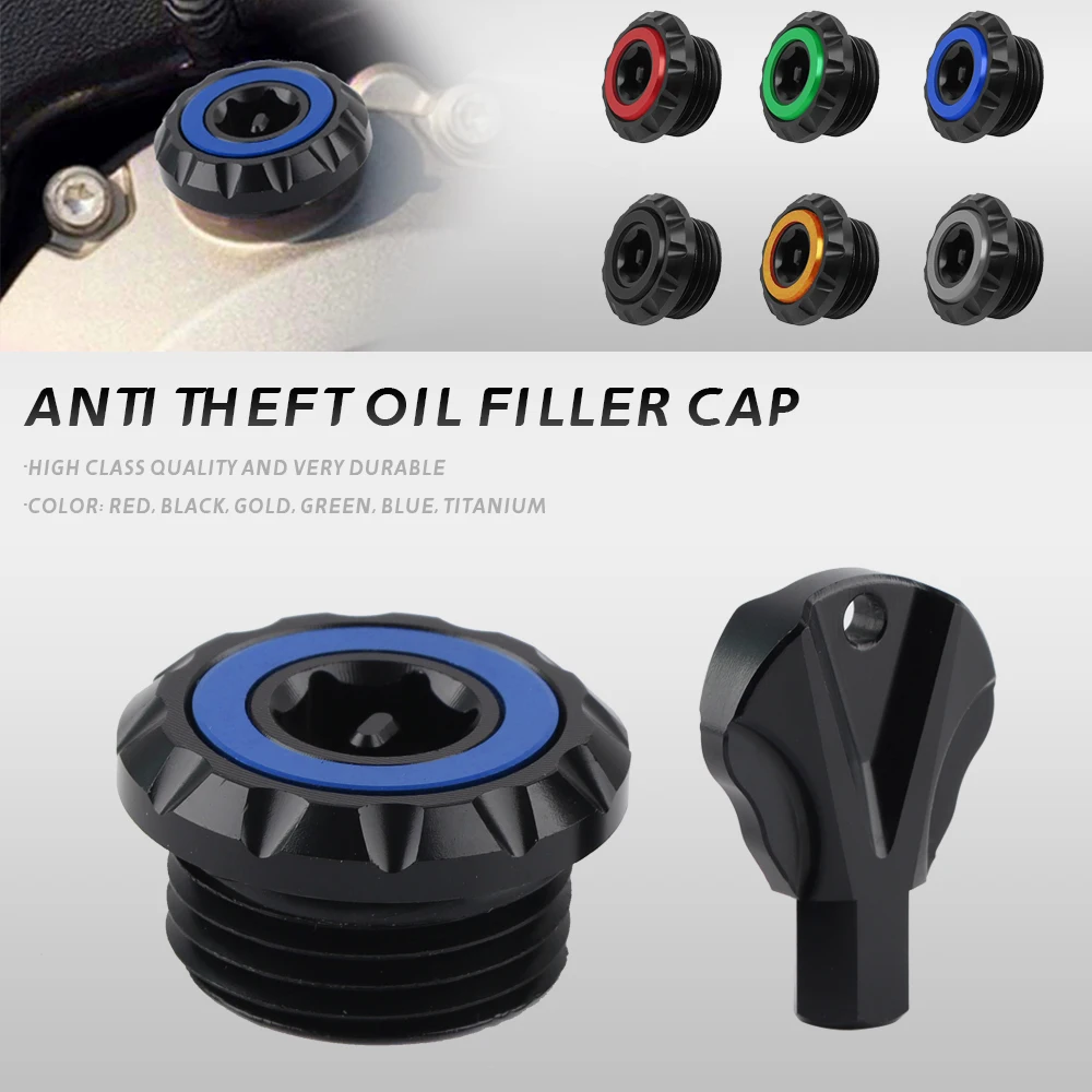 For Yamaha TRACER 700 GT 700GT 700 TRACER7 TRACER7GT 7gt Tracer7 GT Motorcycles Anti theft Oil Filler Cap Engine Oil Plug Cover