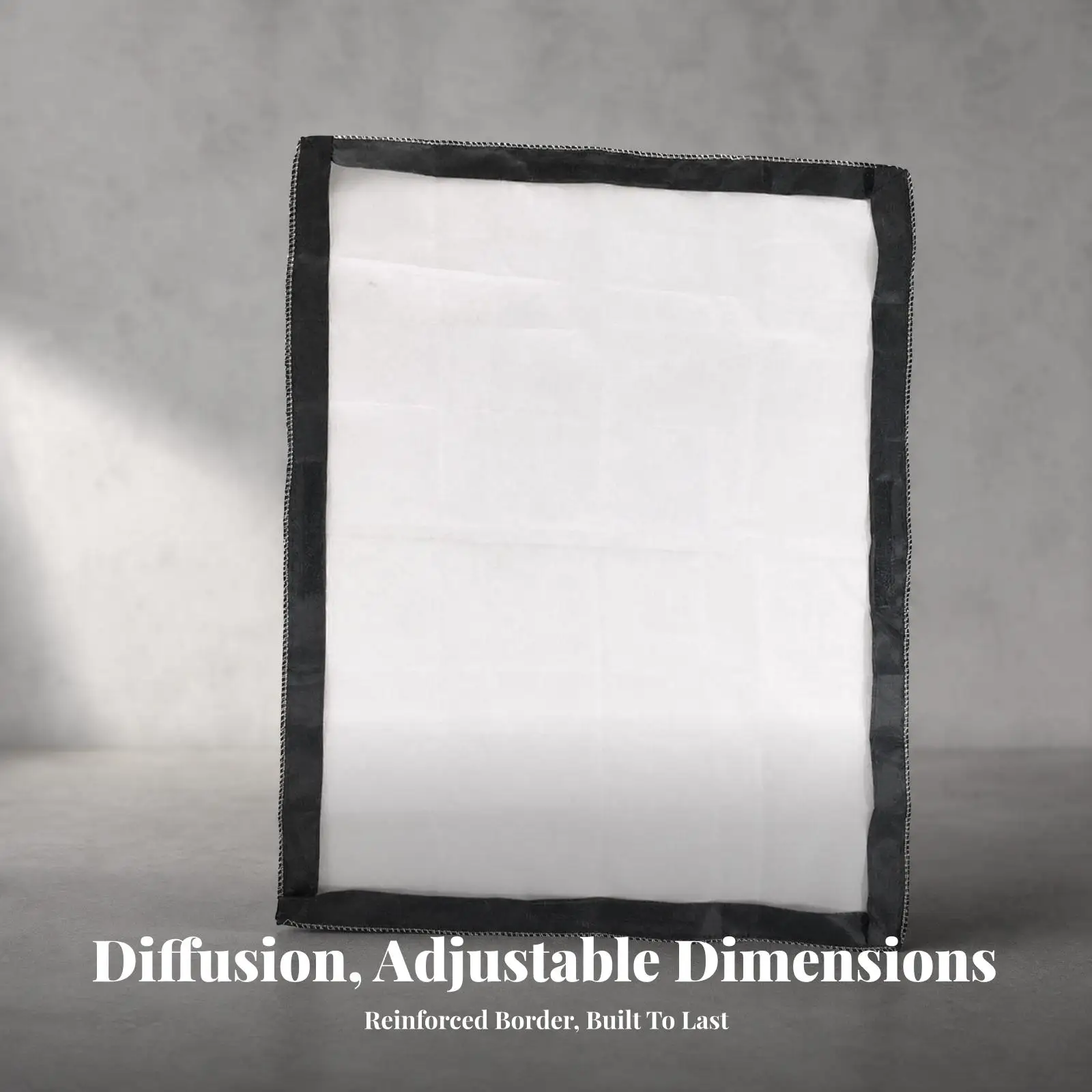 Photography Diffusion Cloth Rectangular Diffusion Cloth with Contrast Trim Product Capturing Light Softening Screen for