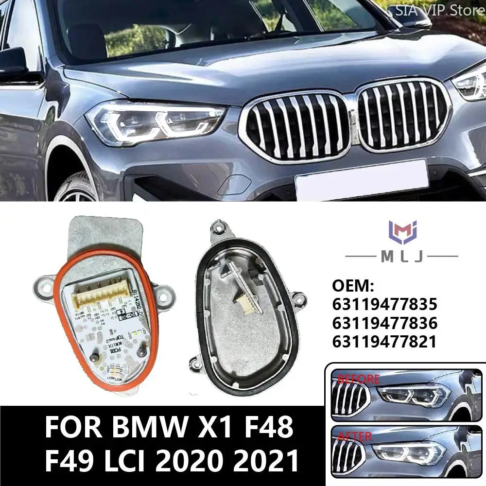 OE 63119477821 63119477822 63119477835 63119477836 For BMW X1 F48 F49 LCI 2020 2021 LED Headlights DaytimeRunning Lights Module