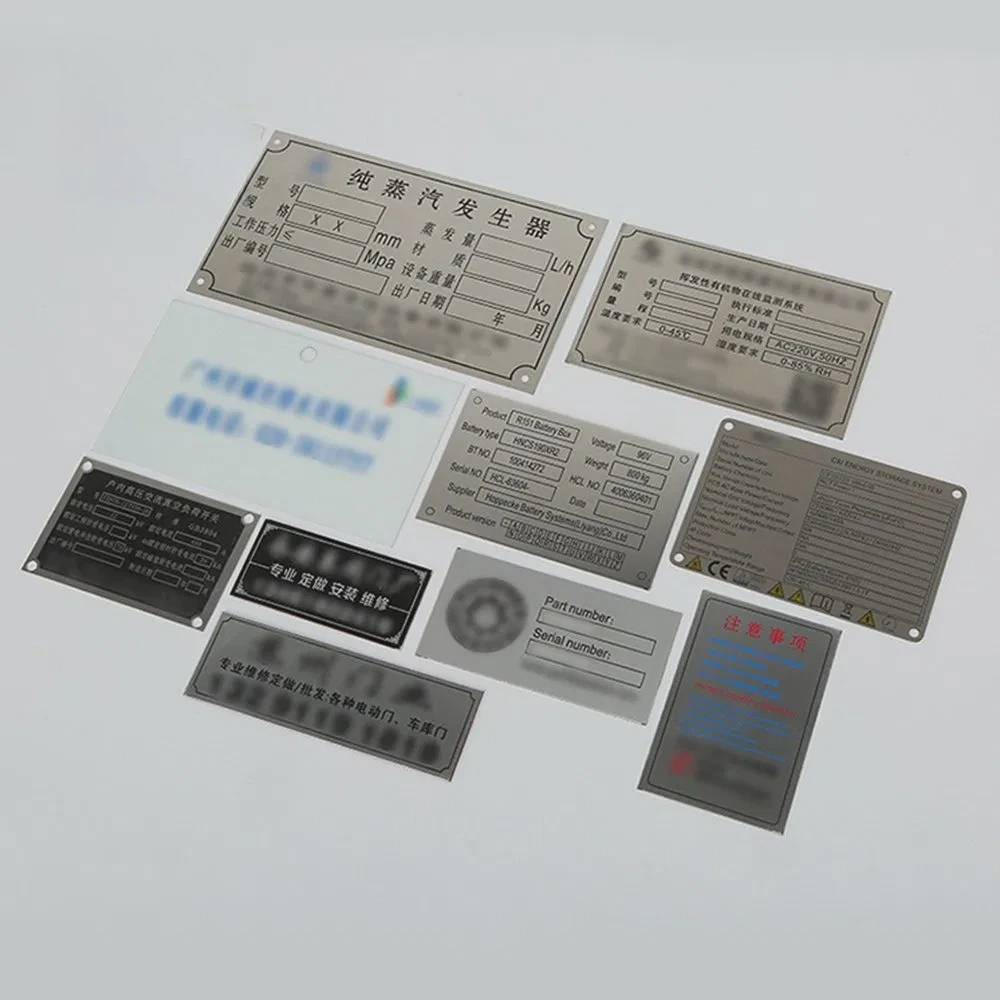 Custom Aluminum Oxide Printing Nameplate Mold Equipment Hot Runner Aluminum Plate Metal Sheet Laser Marking Blank