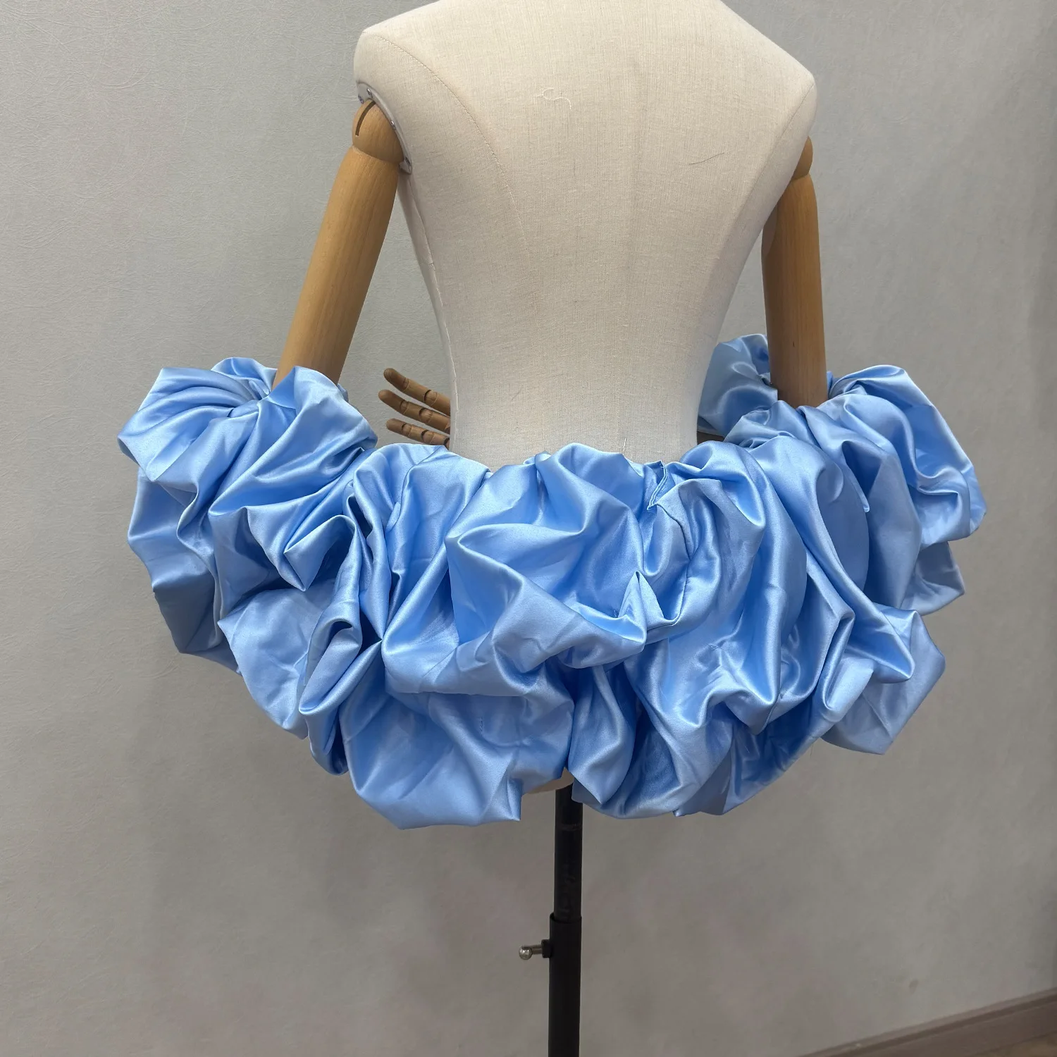Ruffles Wedding Wraps Satin Bridal Boleros Formal Party Shrug Women Accessories Capes Special Occasion Shawls image 4