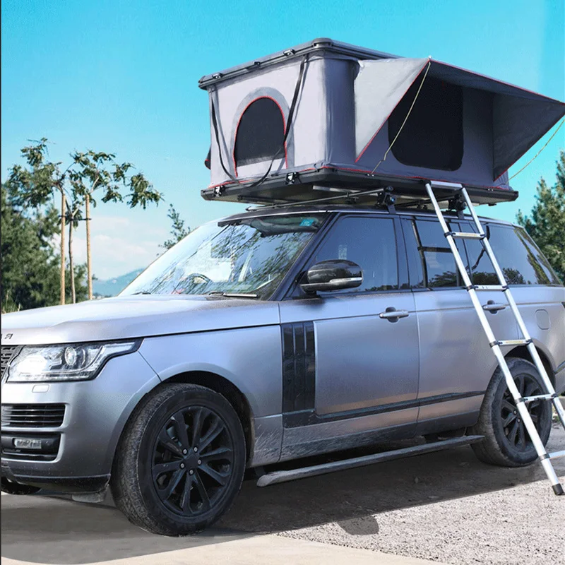 SUV PICKUP 2 Person Roof Top Camping Tent Vehicle Honeycomb Aluminum Shell Hydraulic Support Automatic