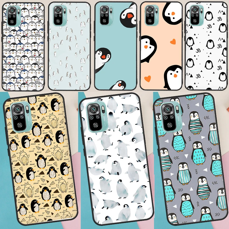 

Милый чехол с изображением кавайного пингвина для Xiaomi Redmi 14C 13C 10C 12C Redmi Note 9 10 11 12 13 14 Pro 9S 10S 11S 12S Cover