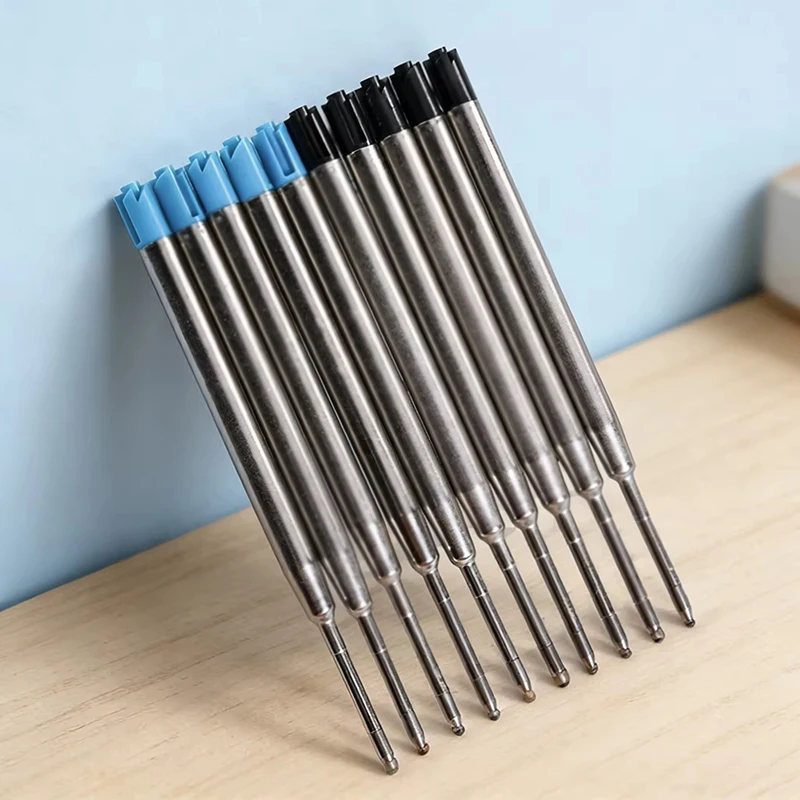 Ballpoint Pen Refills Fine Point 1.0mm Ink Rod High Quality Replaceable Metal For Office Writing Stationery Replacement Pen Rods