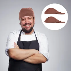 2-częściowe męskie czapki Chef Bandana Catering Baker Cook Regulowany szalik Wstążka Turban Czapki męskie