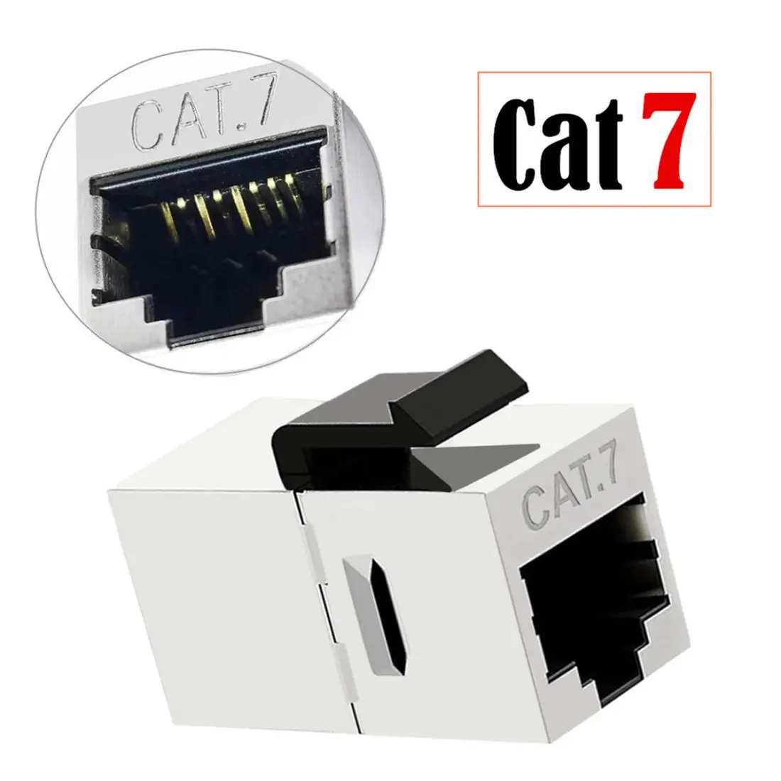 Chenyang 10Gbps Cat7 Rj45 Vrouwelijk Naar Vrouwelijk Ethernet Afgeschermde Keystone Insert Socket Module Coupler Adapte
