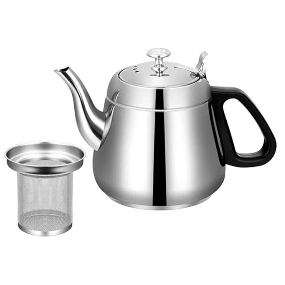 Theeketel Met Filter Roestvrijstalen Theepot 1.2l/1.5l/2l Metalen Koffiepot Voor Hotboarding Potten Gas Inductie Thuis Camping