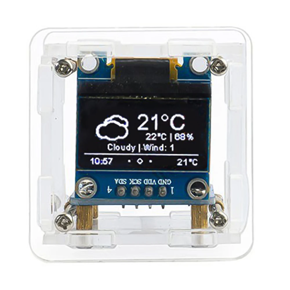 ESP8266 MINI horloge météo WIFI horloge numérique bricolage Kit de soudure électronique multifonctionnelle Station météo