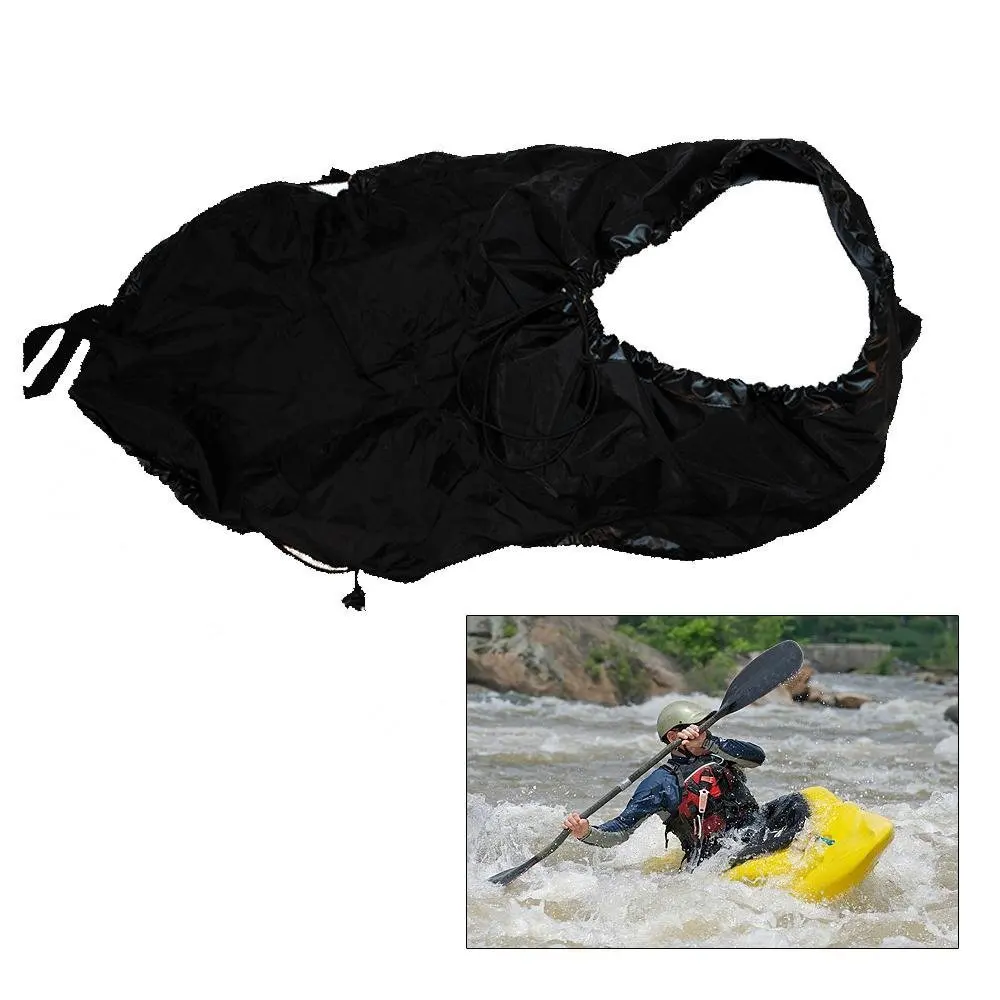 4 Size New Arrivals 2017 Universal canoe Kayak paddle accessories Spray waterproof Skirt Deck Sprayskirt Black Cover for boats
