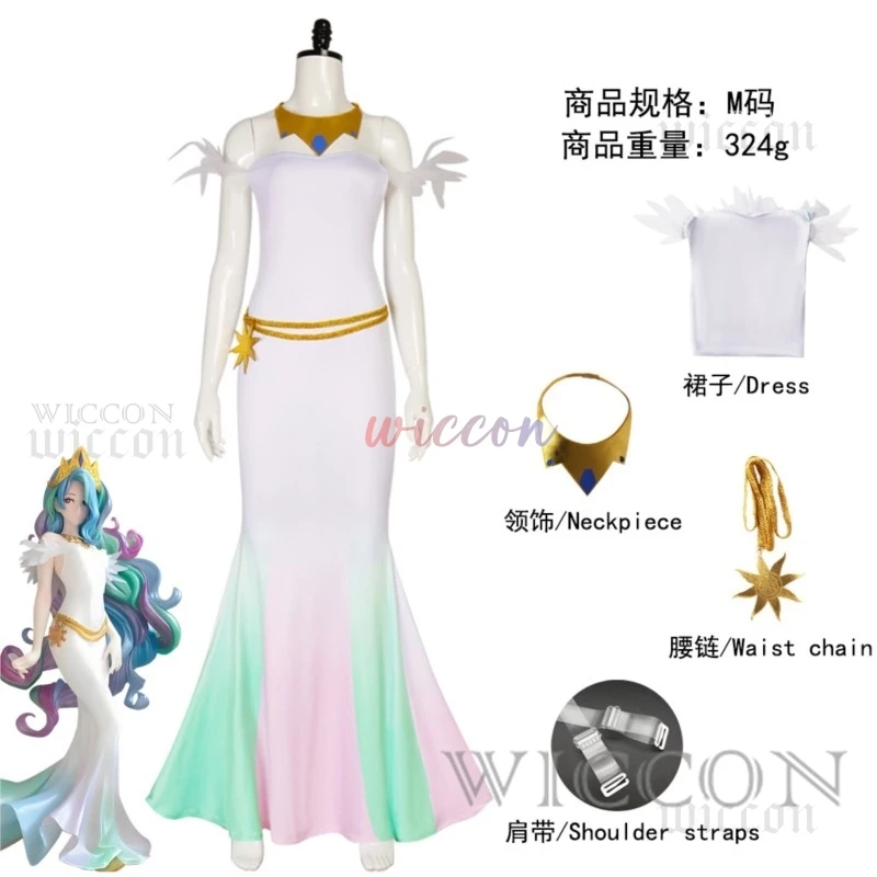 الشفق البريق تأثيري فستان مُصمم حسب الطلب Appleejack زي فلوترشي فستان الأميرة سيليستيا هالوين كرنفال حفلة موحدة مجموعة