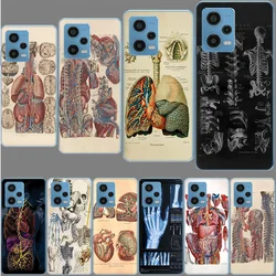 Medical Human Organs Brain Phone Case For Redmi 12 13C 12C 15C 15 9 Power 10 Prime+ 10C 10A 9T 9C 9i 9AT 9A Sport A5 K50 K30 60