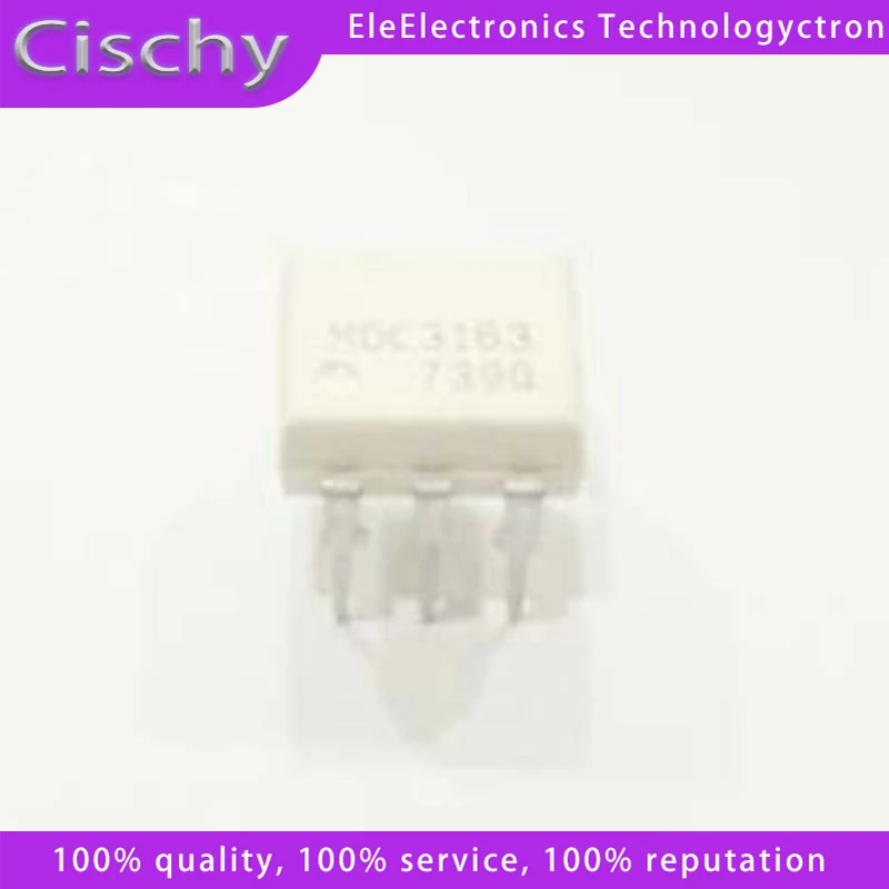10PCS MOC3163 3163 DIP-6 controlled rectifier driven optocoupler optocoupler
