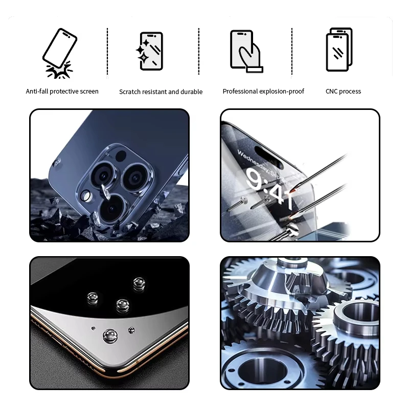 1-2Pcs Dust Free Tempered Glass HD Screen Protector For Xiaomi Poco F6 Pro F5 X6 X5 X3 NFC M6 M5s M4 M3 C65 Mi 14 13 13T 12T 11T