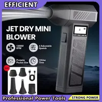 Wireless 990000RPM Hurricane Dust Blower High-Speed Adjustable Turbo Jet Fan Compressed Air Duster for Deep Cleaning