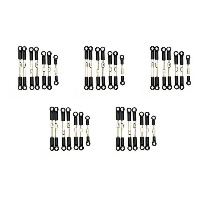 FBIL-35Pcs Front Rear Tie Rod Linkage Servo Link Rod Set For Wltoys 144001 144010 124016 124017 124019 RC Car Spare Parts