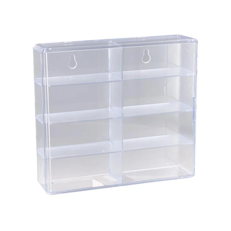 

B24C-1:64 Diecast Car Model Cabinet Rack For Hot Wheel Display Box For Hotwheel Cars Dustproof Storage Box